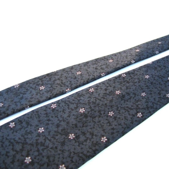 STEFANO RICCI Tie Gun Metal Gray Micro Floral - Picture 7 of 7